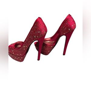 Bakers Hot Pink Stiletto shoes